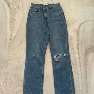 Abercrombie curve love 90s slim straight ultra high rise
